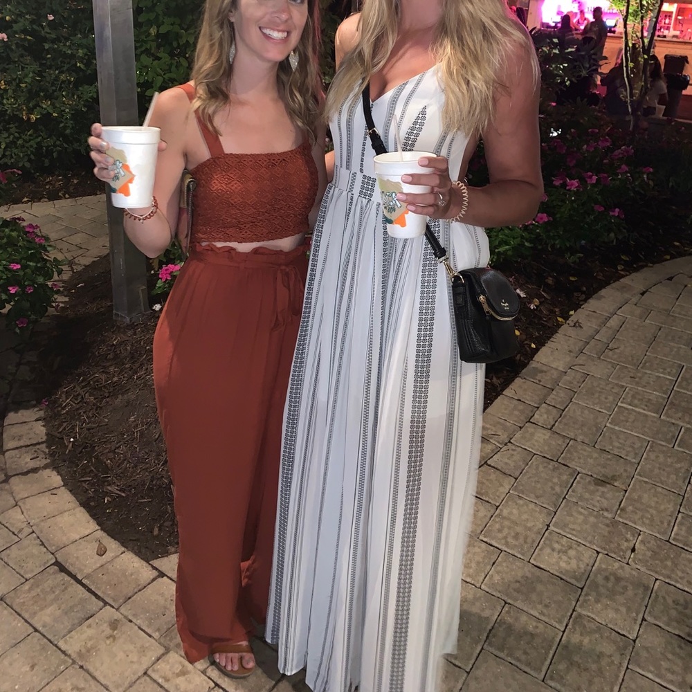 White Backless Maxi